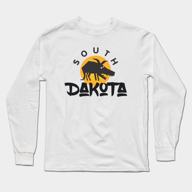 South Dakota Long Sleeve T-Shirt by Dale Preston Design